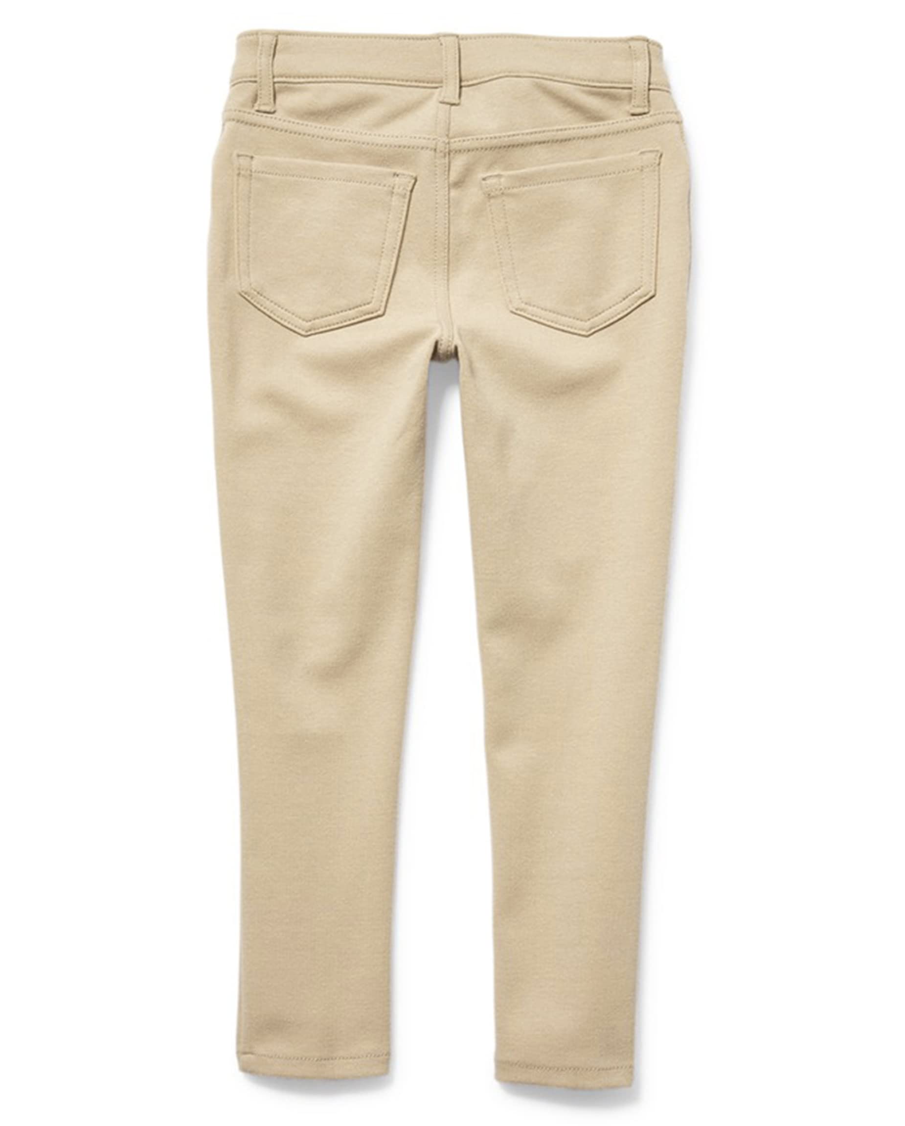 Girls' Ponte Knit Jeggings - Comfortable Pull-On Pants for Play & School