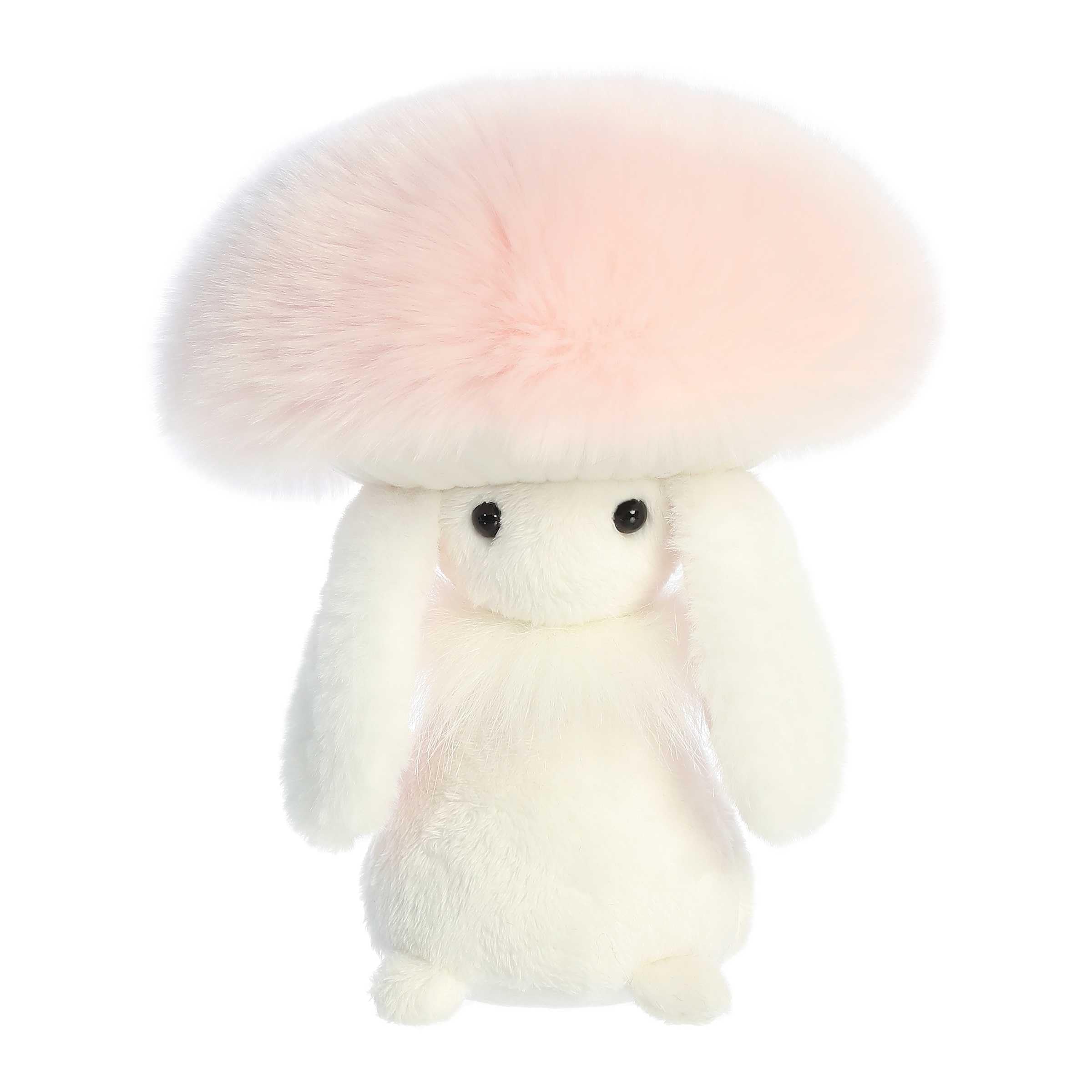 Aurora Vibrant Spring Fungi Friends Plush Stuffed Animal - Soft & Cuddly 8-Inch Pink Mushroom Toy - Perfect for Kids' Room Decor, Gift, and Playtime Fun