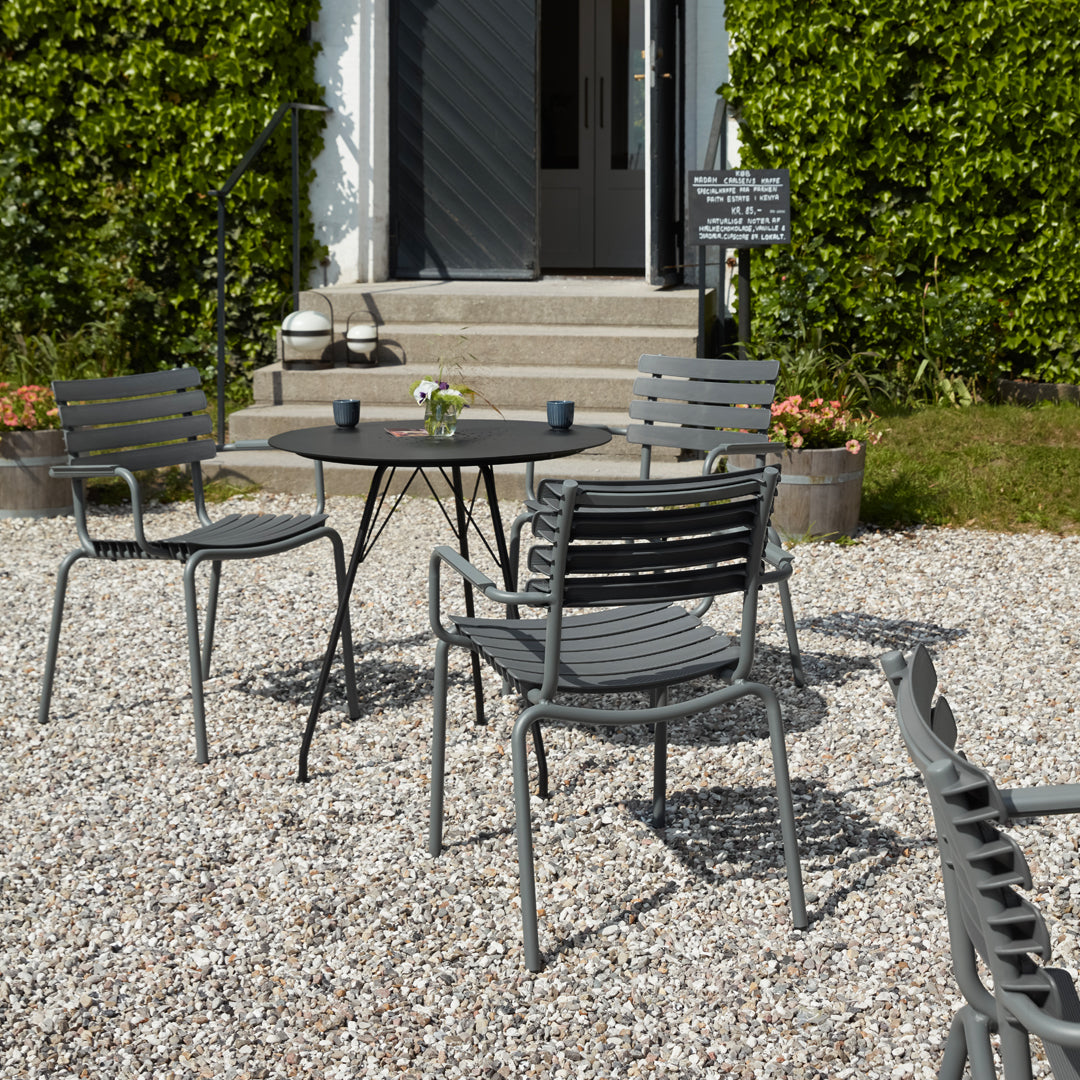 Outdoor Cafe Table - Weather-Resistant Round Bistro Table for Patio, Garden, and Restaurant Use - Perfect for Dining, Relaxing, and Entertaining Outdoors