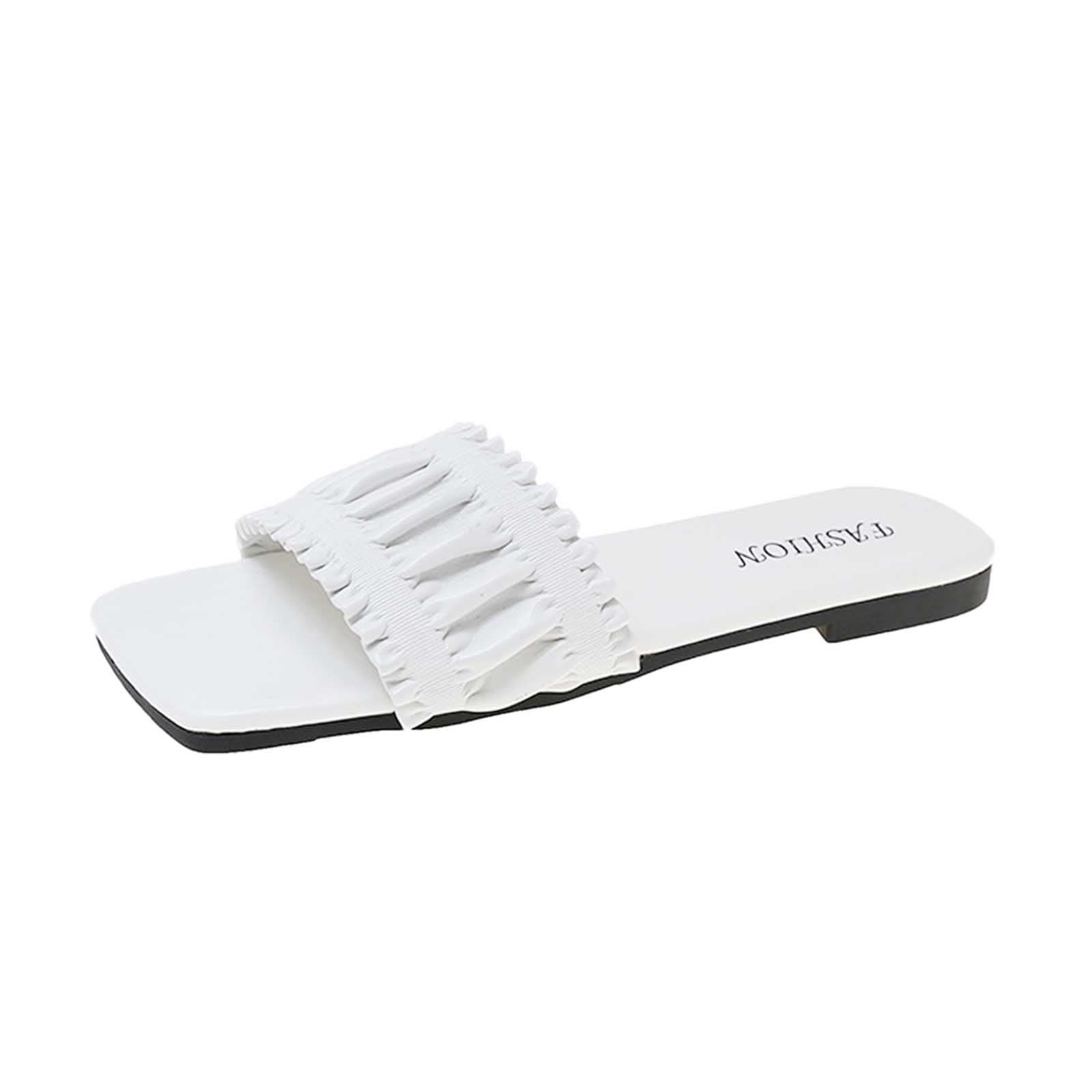 **Men's & Women's Outdoor Sandals - Gothic Style, Extra Wide Fit, Platform Slides for Weddings, Bridesmaids & 70s Retro Fashion - Black & White Dressy Sandals for Beach, Party & Casual Wear**