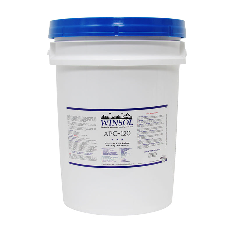 Winsol APC 120 Professional Window Cleaning Concentrate Solution - Streak-Free Shine for Home, Office & Commercial Glass Surfaces