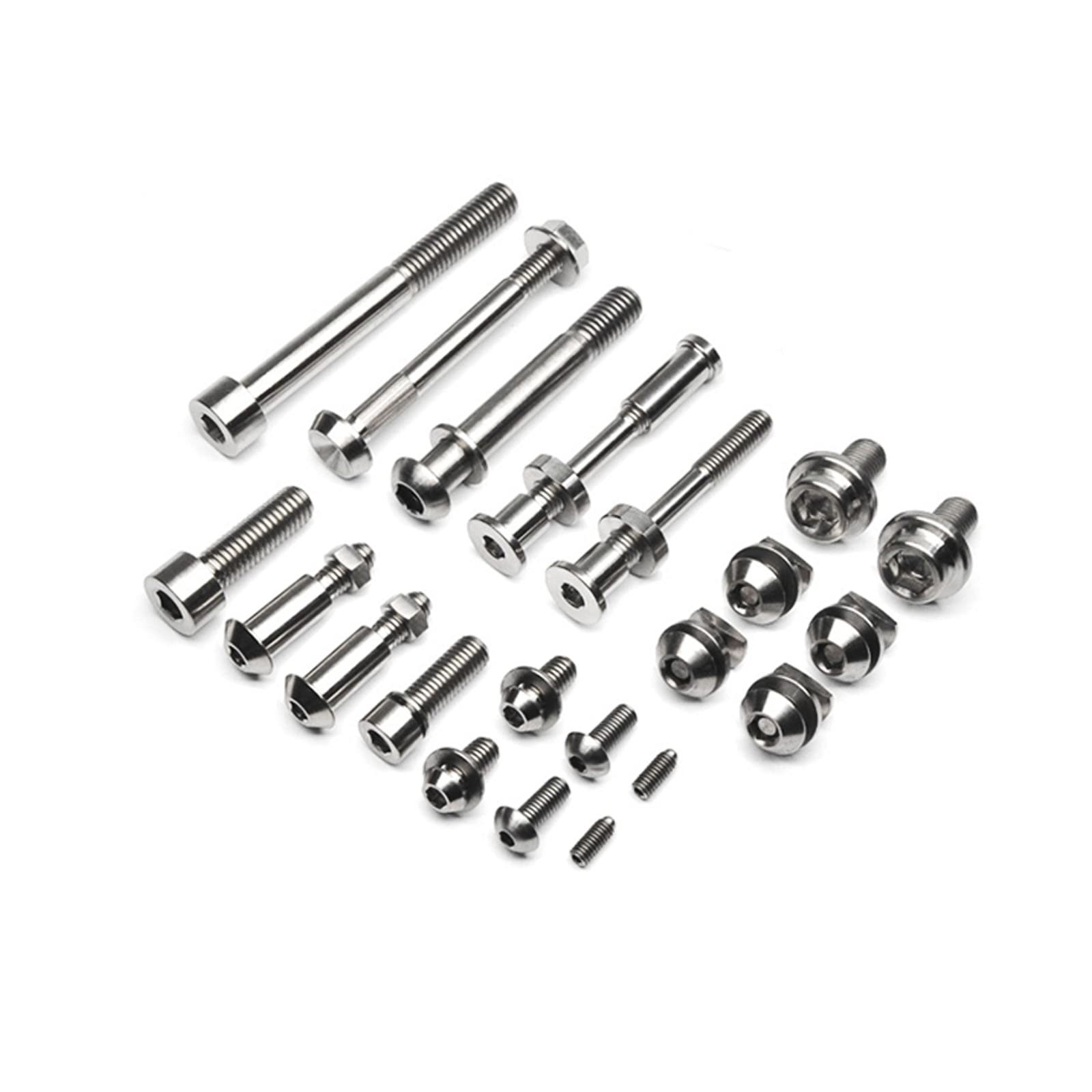 TIBROMTACK Titanium Bolts Kit for Brompton Folding Bike 2018+ Models - Ultra Lightweight 124.8g Rust-Proof Screw Set - Perfect for Bike Upgrades, Maintenance & Weight Reduction
