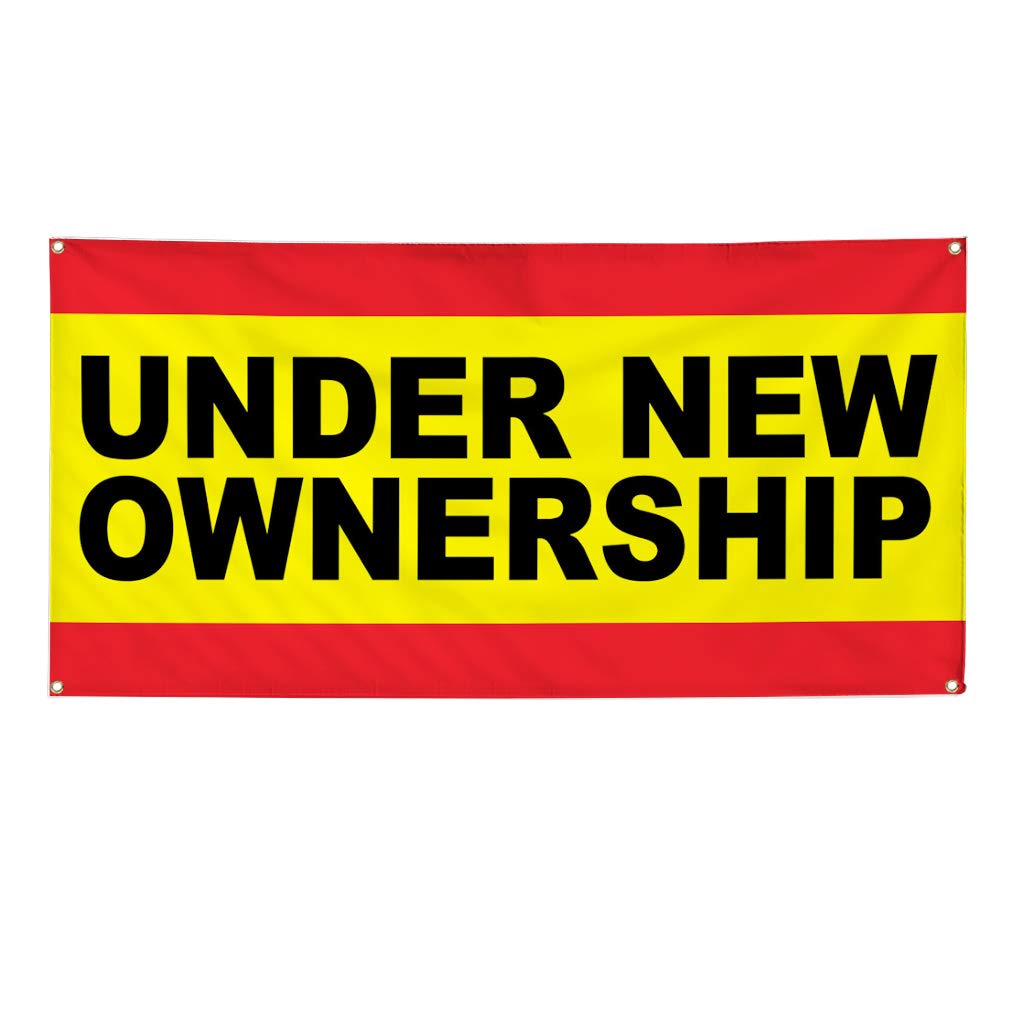 Durable Vinyl Banner - Weatherproof Outdoor Business Sign with 8 Grommets (48x96 Inches) - Perfect for Yard Sales, Construction Sites & Industrial Use