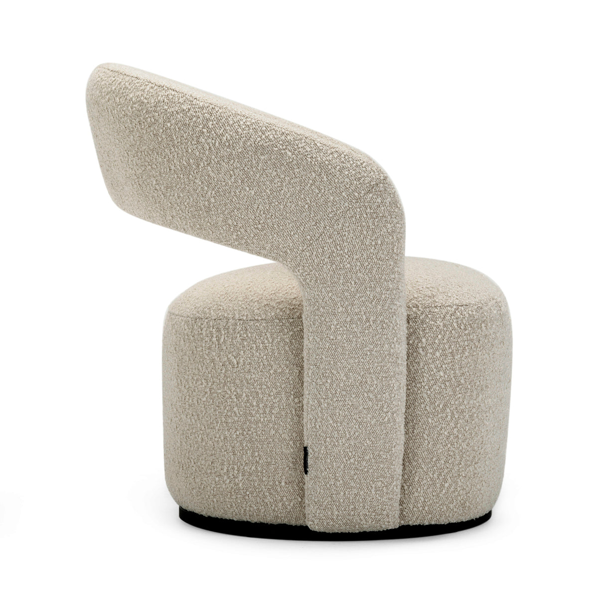 Modern Boucle Swivel Armchair - 360° Rotating Accent Chair with Soft Velvet Fabric, Mid-Century Style Living Room Furniture for Home Office, Lounge, Bedroom & Reading Nook