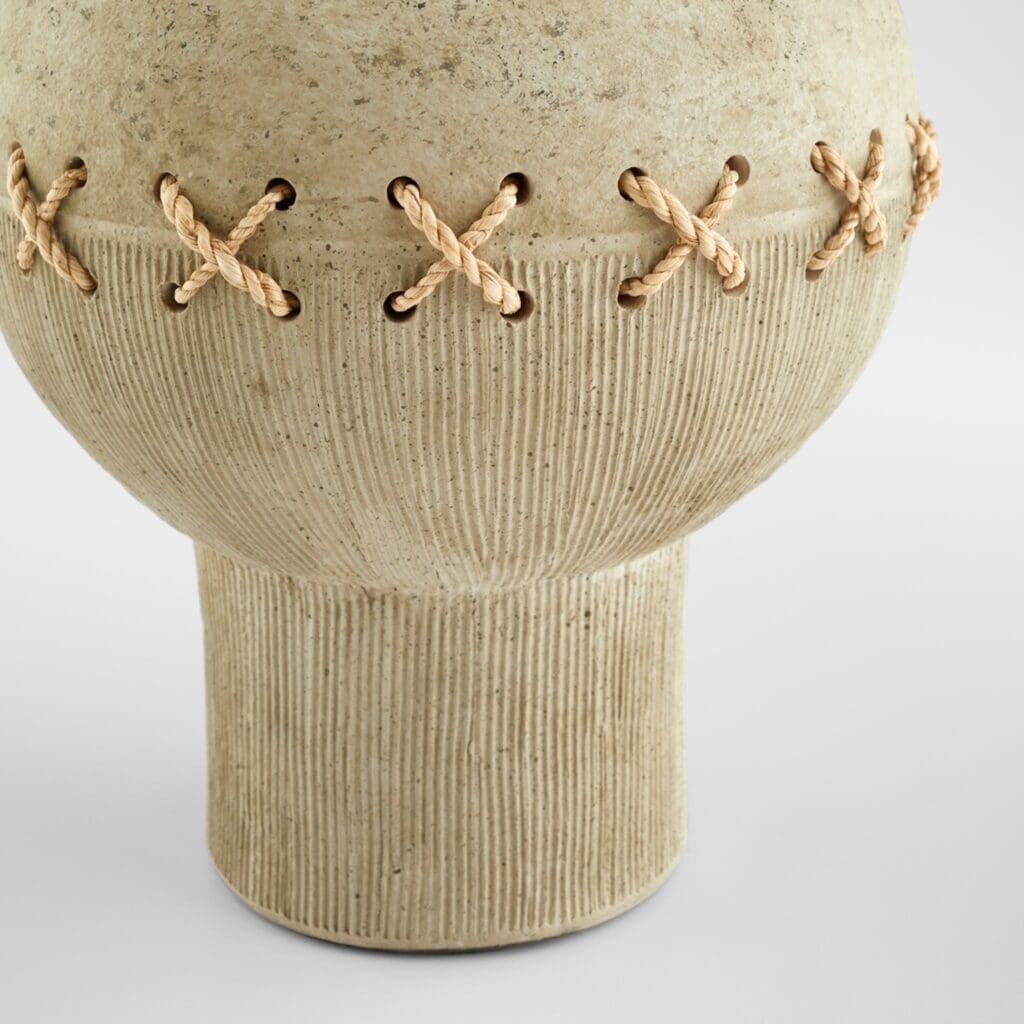 Eratos Vase by Cyan Design - Large Grey Ceramic Vase for Home Decor, Living Room Centerpiece, Wedding & Event Floral Arrangements