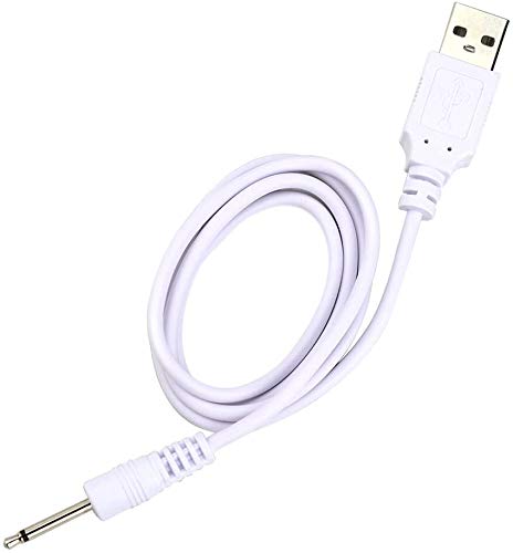 Accessonico 2 Pack Replacement DC Charging Cable Set - Compatible with Tracys Dog, Paloqueth, Lovesense - 2.5mm USB Charger Cords for Beauty Instruments - Perfect for Massagers, Vibrators & Personal Care Devices