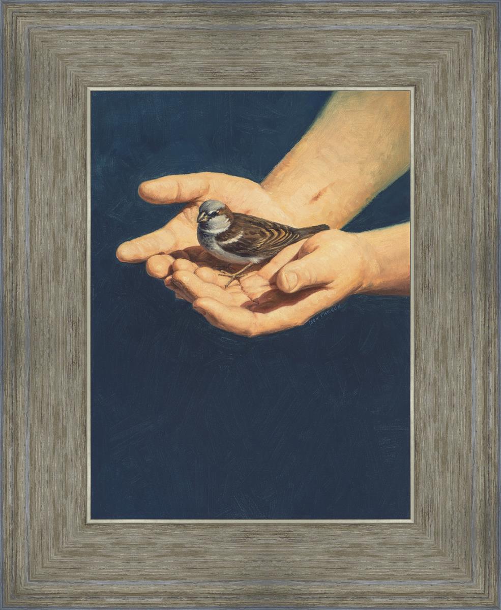 Always in His Care - Christian Inspirational Wall Art for Home & Office Decor - Perfect for Living Room, Bedroom, and Gift Giving