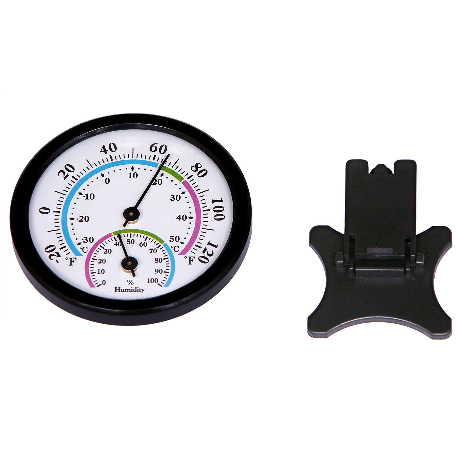 Mini Indoor Thermometer Hygrometer - 2-in-1 Analog Temperature & Humidity Monitor Gauge for Home, Room, Office (75mm Mechanical Display, No Battery Needed) - Perfect for Greenhouses, Nurseries, and Climate-Sensitive Spaces