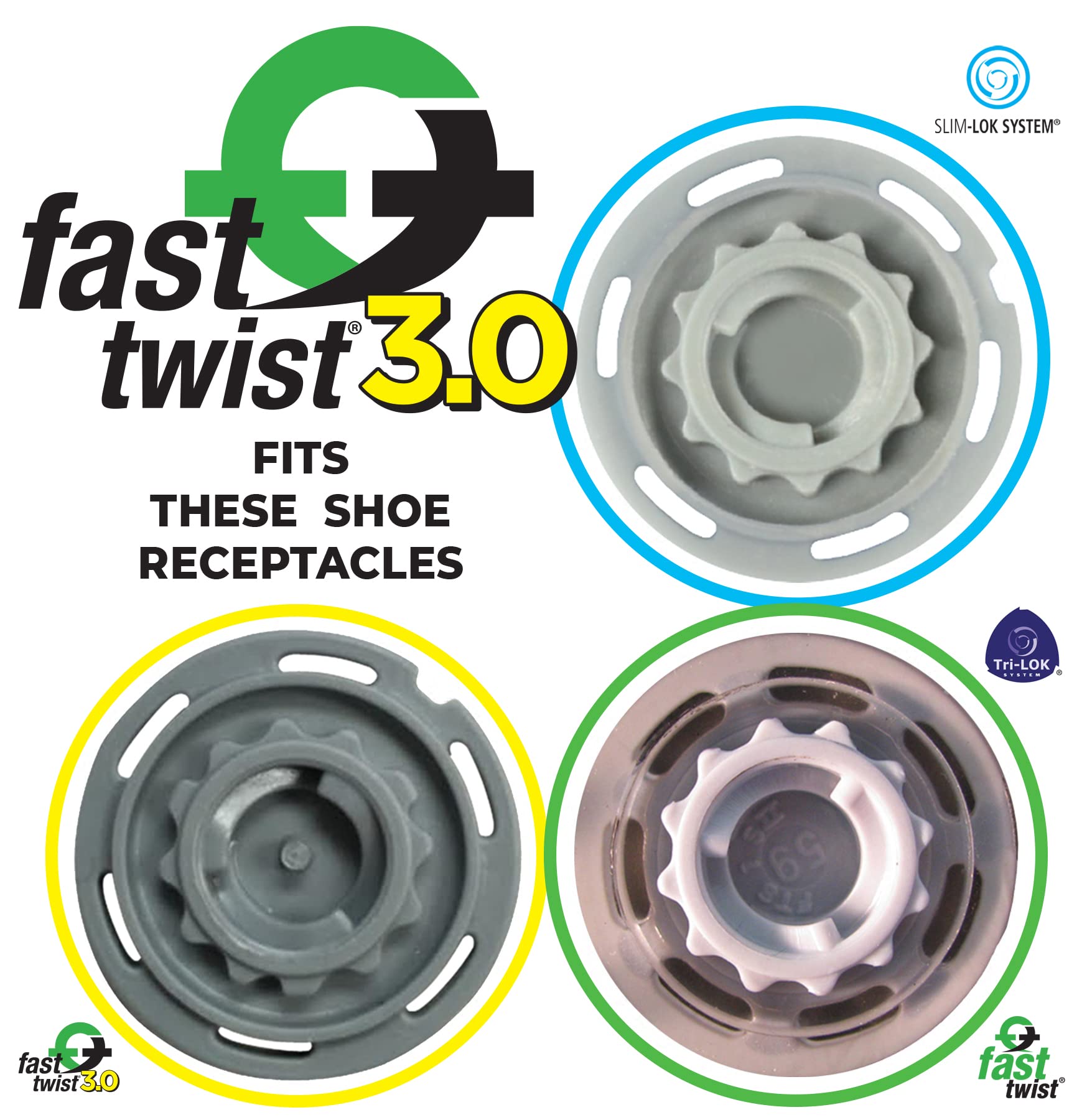 Softspikes Pulsar Fast Twist 3.0 Golf Cleats - 18 Pack (Black) | Durable Spikes for Golf Shoes | Perfect for Wet & Dry Course Conditions