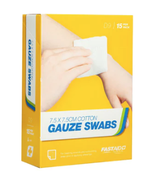 Sterile D9 Gauze Swabs 7.5 x 7.5cm (3