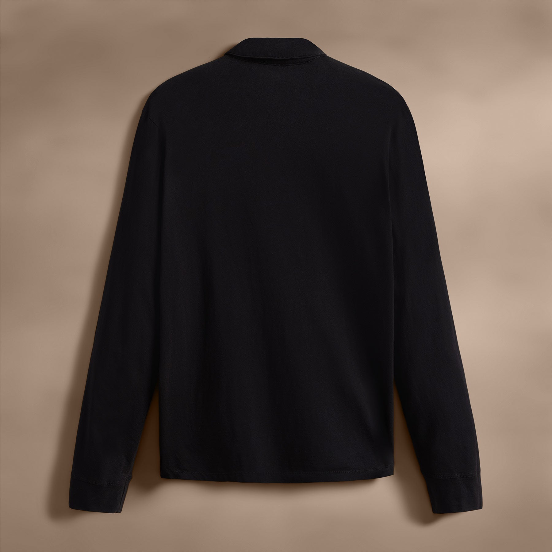 Premium Sueded Jersey Rugby Polo Shirt for Men - Soft & Comfortable Black Sports Top - Perfect for Rugby, Casual Wear & Outdoor Activities