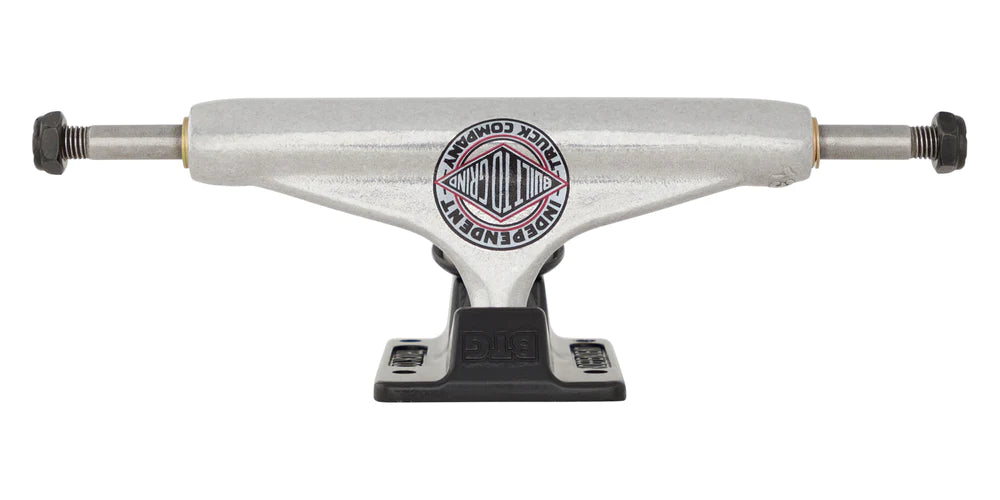 Stage 11 Forged Hollow BTG Summit Silver Black Independent Skateboard Trucks - Premium Skateboard Parts for Street & Park Riding