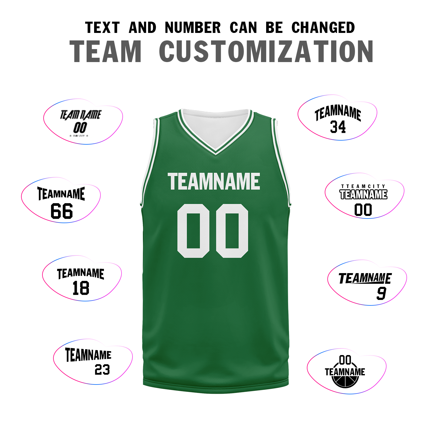 Custom Green Classic Style Basketball Jersey BBJ01 - High-Quality Sports Uniform for Men & Women - Perfect for Team Games, Training, and Fan Apparel