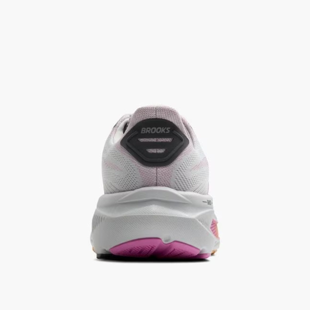 Brooks Women's Ghost 17 Running Shoes - Lightweight Cushioned Sneakers for Jogging & Training in Oyster/Apricot/Pink | Perfect for Road Running, Gym Workouts & Everyday Comfort