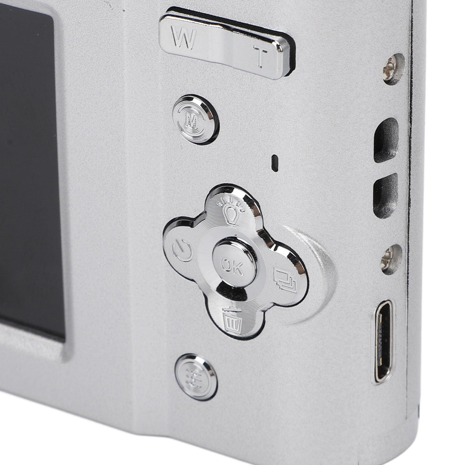 48MP HD Digital Video Camera with 2.7K Resolution, 8X Digital Zoom & Auto Focus - Portable Travel Camera with IPS Screen & 700mAh Battery (Silver) - Perfect for Vlogging, Travel Adventures & Family Events