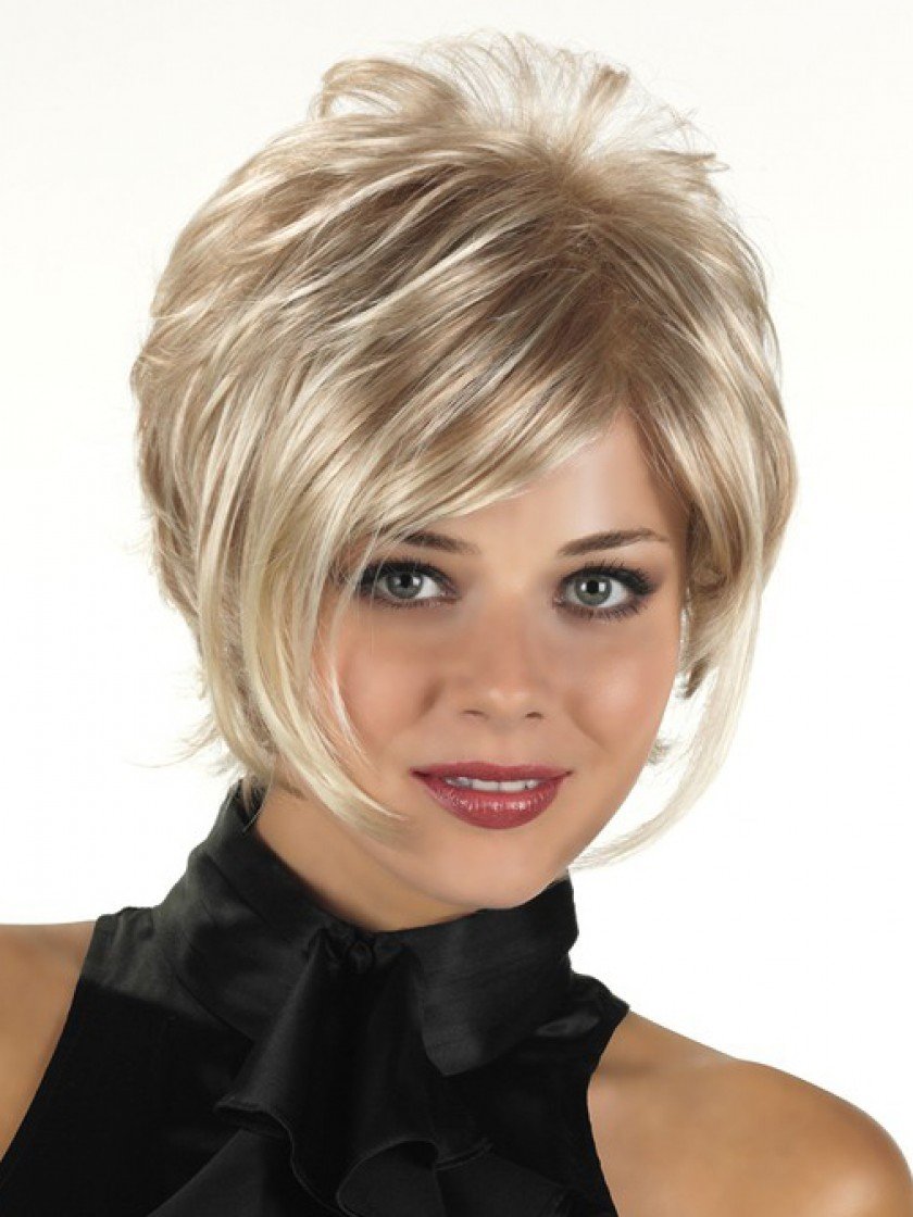 Women's Synthetic Wig 'Cali' - Caramel Kiss with Chunky Gold & Red Highlights | Heat Resistant 8 Inch Fashion Wig for Cosplay, Parties & Daily Wear
