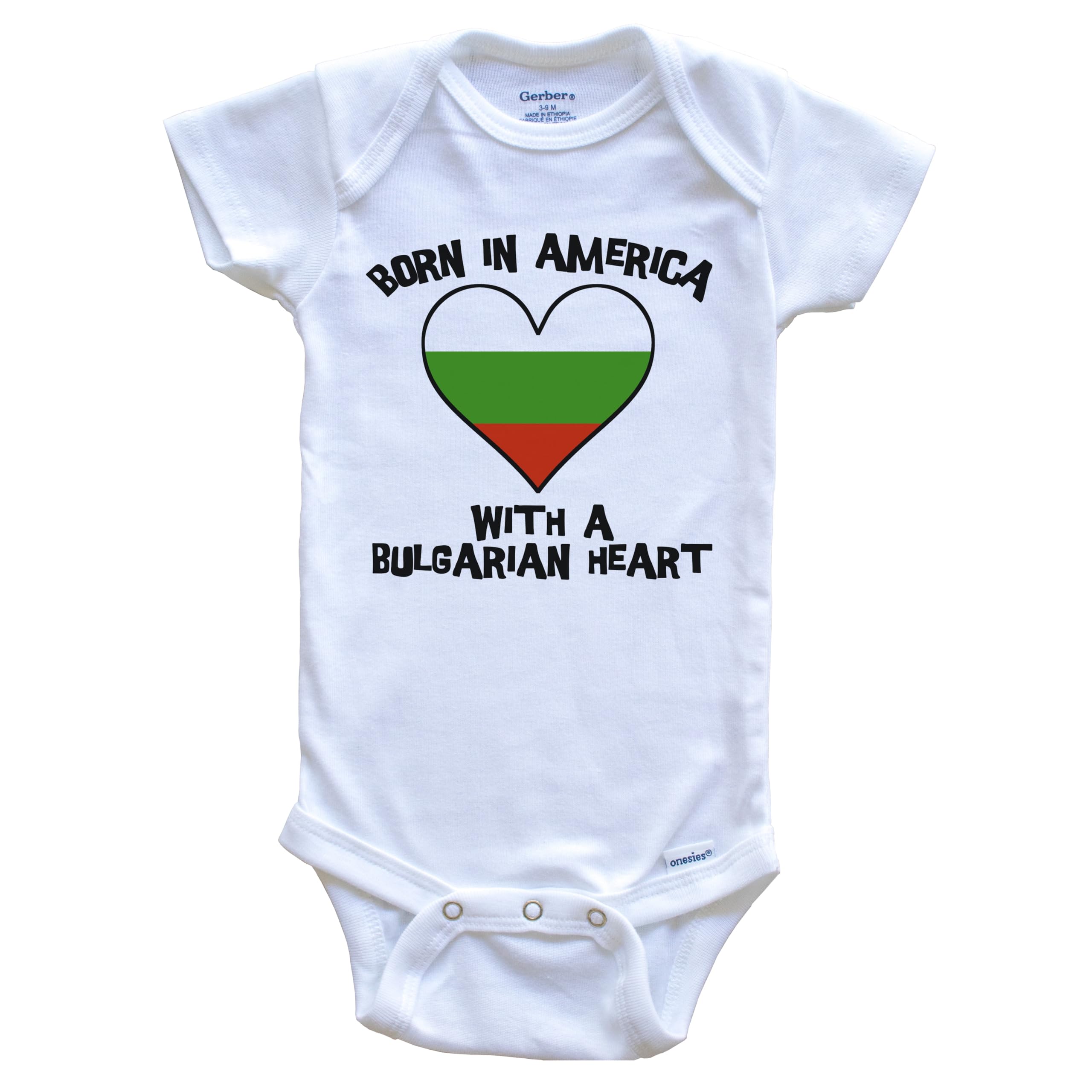 Bulgaria Flag Baby Bodysuit - Patriotic One-Piece Infant Bodysuit for Boys & Girls | Perfect for National Holidays, Cultural Events & Family Photos