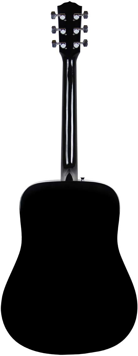 Fender Dreadnought Acoustic Guitar Bundle - Black with Gig Bag, Tuner, Strings, Strap & Picks | Includes Fender Play Online Lessons | Perfect for Beginners, Campfires & Live Performances