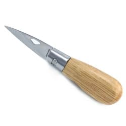 Premium French Oyster Knife - Stainless Steel Blade with Wooden Handle for Safe Shucking - Perfect for Seafood Lovers & Home Chefs (Great for Restaurants, Picnics & Beach Parties)