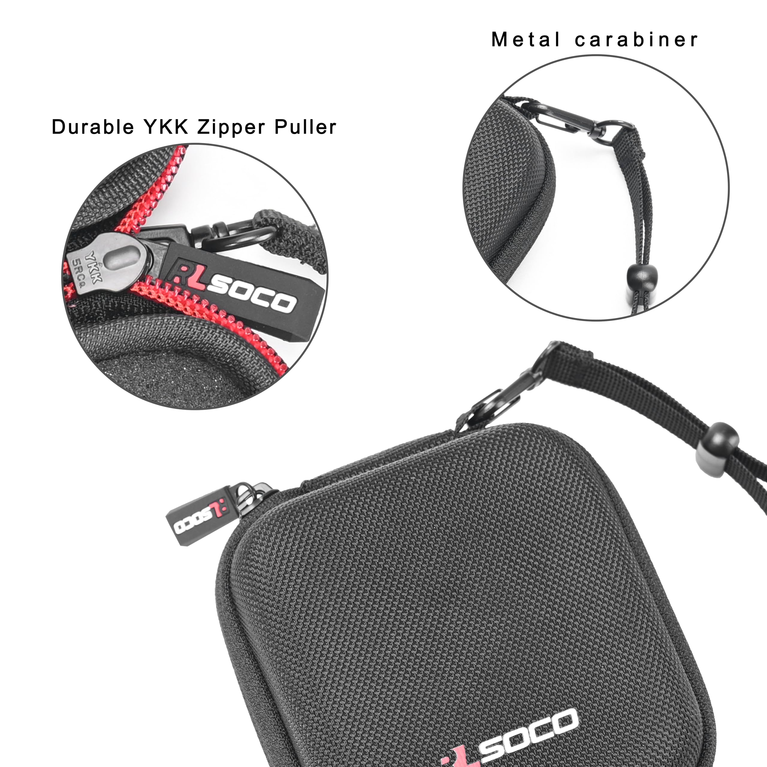 RLSOCO Protective Case for Square Reader 2nd Generation - Waterproof & Dustproof Credit Card Reader Travel Pouch (Black) - Perfect for Mobile Payments, Retail Stores, and On-the-Go Businesses