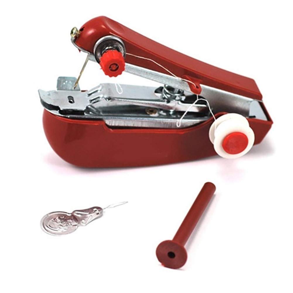 Portable Mini Manual Sewing Machine - Simple Operation for Home, Travel & Embroidery | Handheld Sewing Device for Quick Repairs & DIY Crafts | Perfect for Clothes, Bags & Fabric Projects