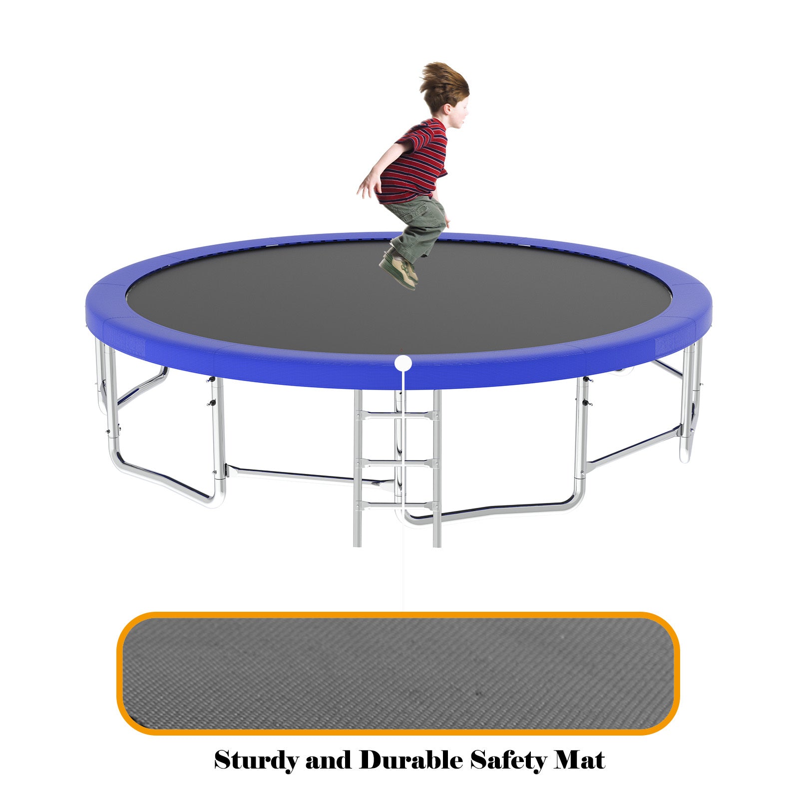15FT Large Outdoor Trampoline for Kids with Safety Enclosure Net - Perfect for Backyard Play, Exercise & Family Fun