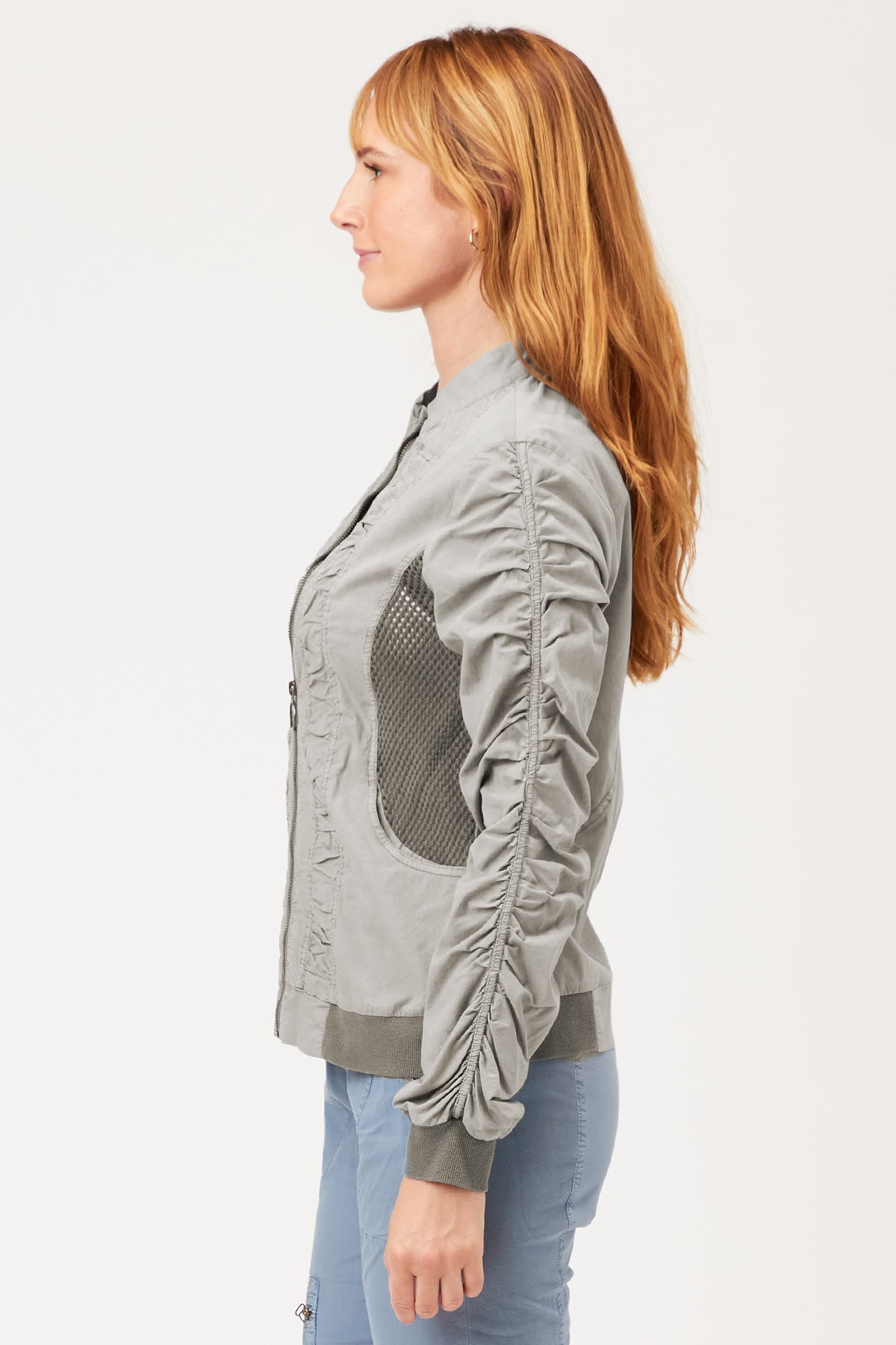 Orrick Bomber Jacket - Grey Mist - Lightweight Men's Windbreaker for Outdoor & Casual Wear | Perfect for Travel, Hiking & Everyday Style