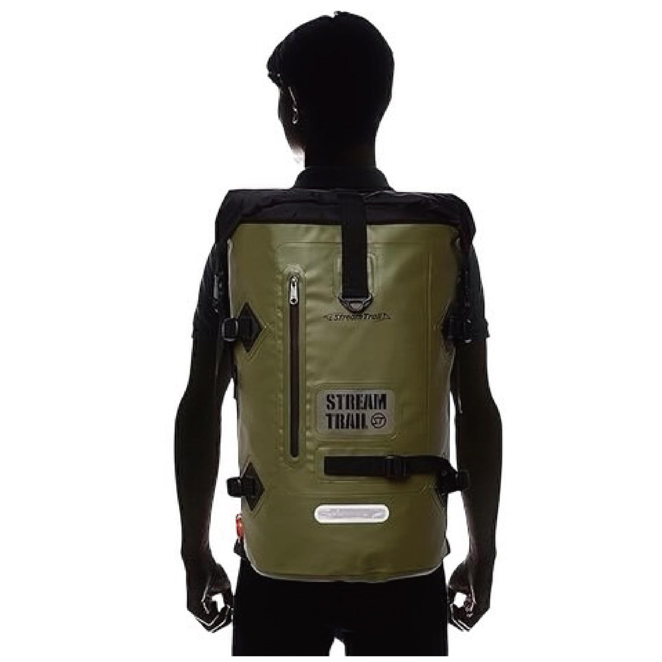 Streamtrail Olive Drab Waterproof Backpack - Durable Military Style Hiking & Travel Backpack for Outdoor Adventures, Camping & Daily Commute