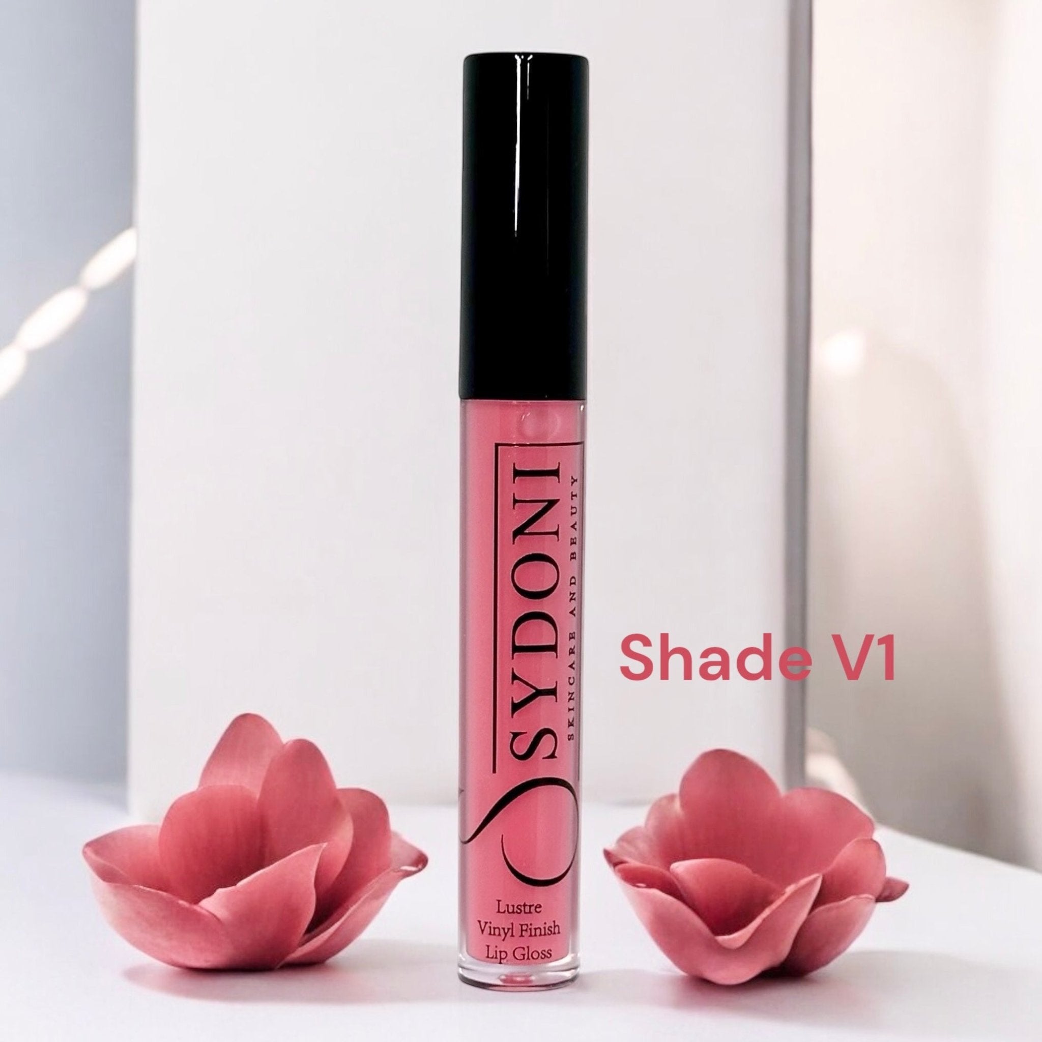 SHADE V1 LUSTRE VINYL FINISH LIPGLOSS - Light Natural Pink Lip Gloss for Women, Hydrating & Shiny Lip Makeup, Perfect for Daily Wear & Special Occasions