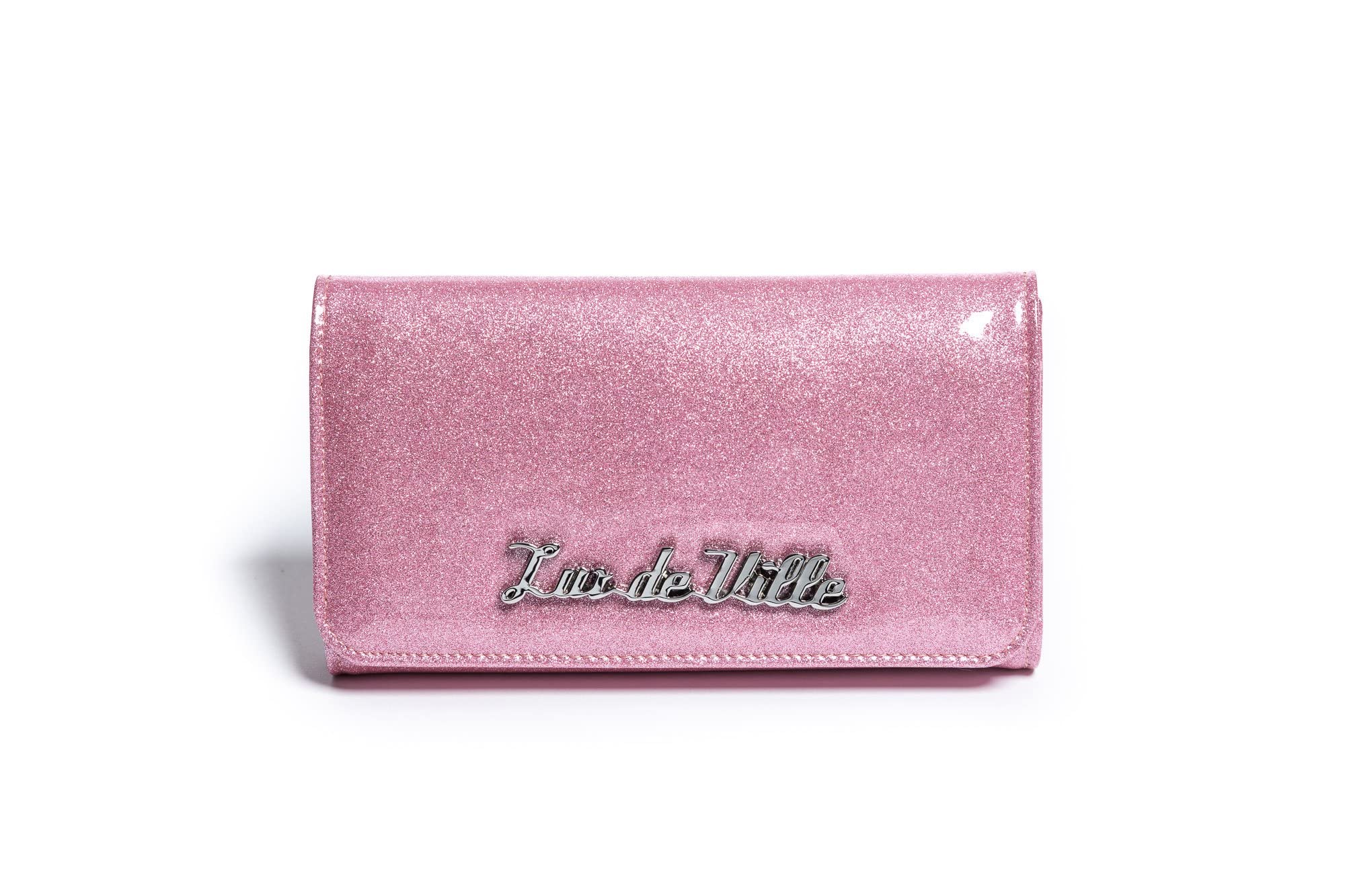Lux De Ville Lady Lux Wallet for Women - Premium Leather Clutch with RFID Protection (Blush Pink) | Perfect for Evening Bags, Date Nights & Special Occasions