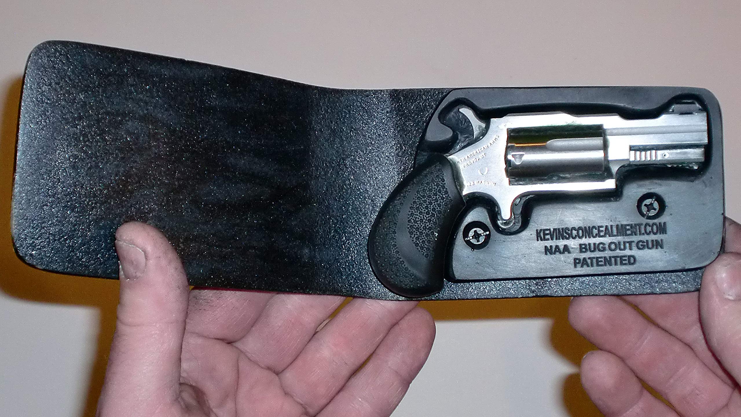 NAA Bug Out Gun Concealment Wallet Holster - Compact & Secure Hidden Carry for Self Defense - Perfect for Travel, Hiking, and Everyday Protection