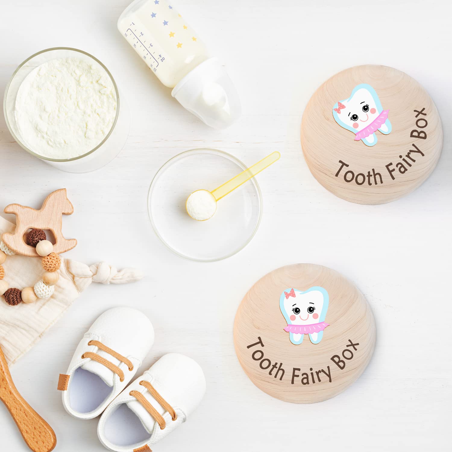 Sweet Tooth Fairy Keepsake Box for Kids - Hand-Carved Wooden Tooth Storage with 3D Tooth Design | Perfect for Lost Tooth Collection, Tooth Fairy Gifts & Childhood Memories | Portable Keepsake Box for Boys & Girls