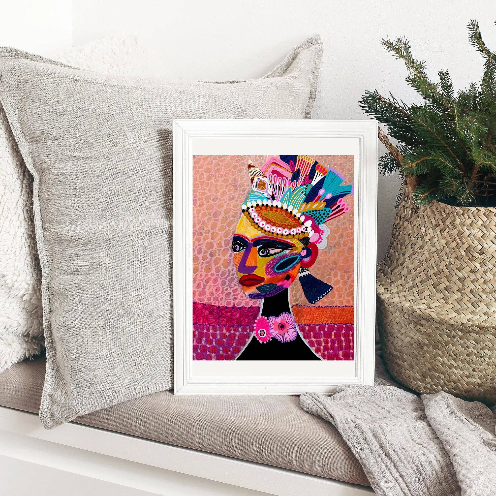 Empress Princess Wall Art Print - Elegant Royal Decor for Bedroom, Living Room & Office | Perfect Gift for Women & Girls