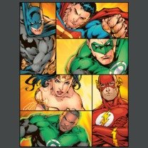 DC Comics Justice League Superhero Graphic T-Shirt for Men - XX-Large Size, Cotton Comfort Fit - Perfect for Cosplay, Comic Con & Superhero Fans