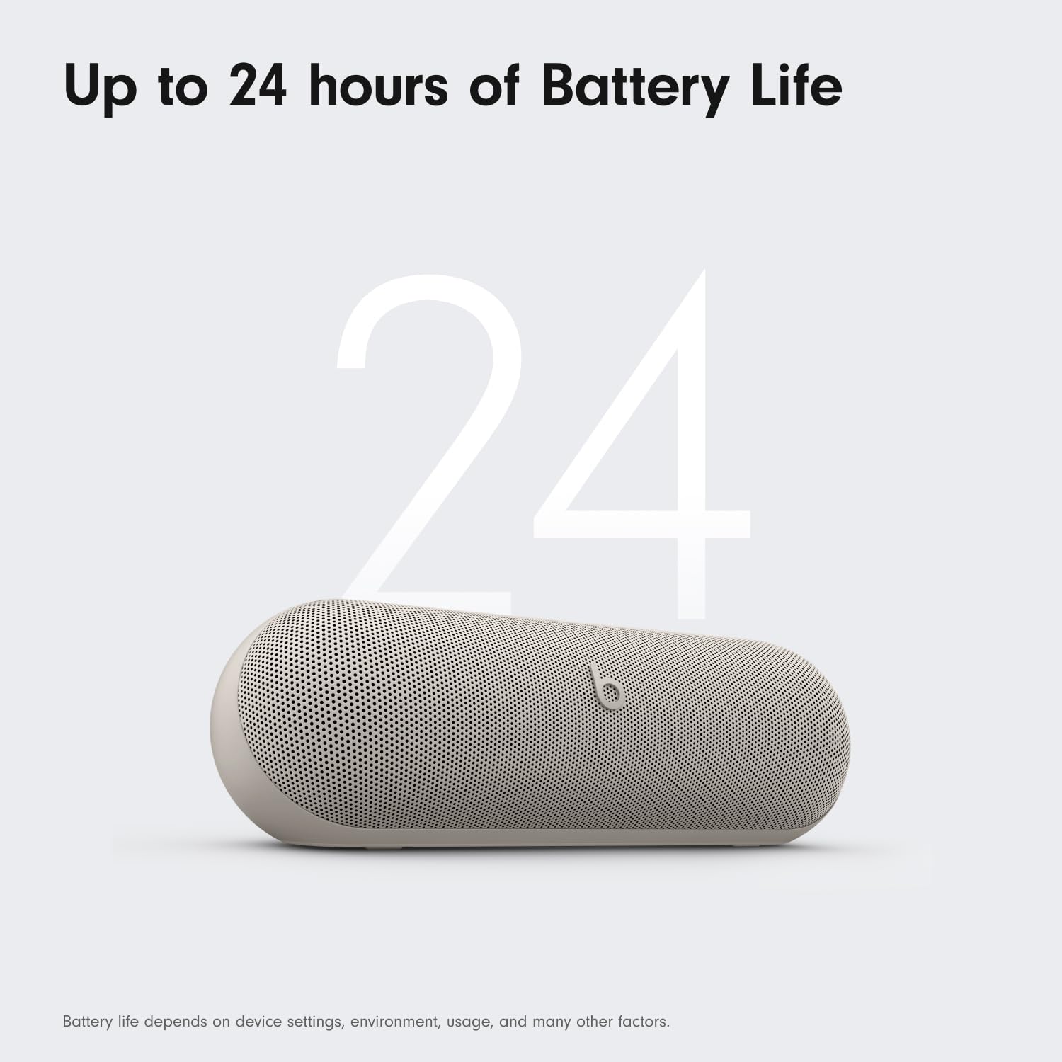 Beats Pill x Kim Kardashian Wireless Bluetooth Speaker - Portable IP67 Waterproof Speaker with 24H Playtime, USB-C Charging, Built-in Mic for Calls - Compatible with iPhone & Android - Perfect for Pool Parties, Beach Trips & Outdoor Adventures (Light Gray)