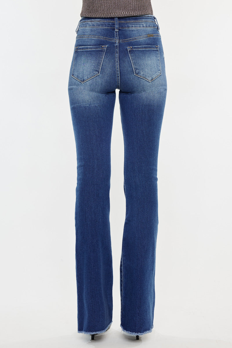 Morgan High Rise Flare Jeans for Women - Stretchy Denim Pants with Comfortable Fit - Perfect for Casual Wear, Office & Date Night Outfits