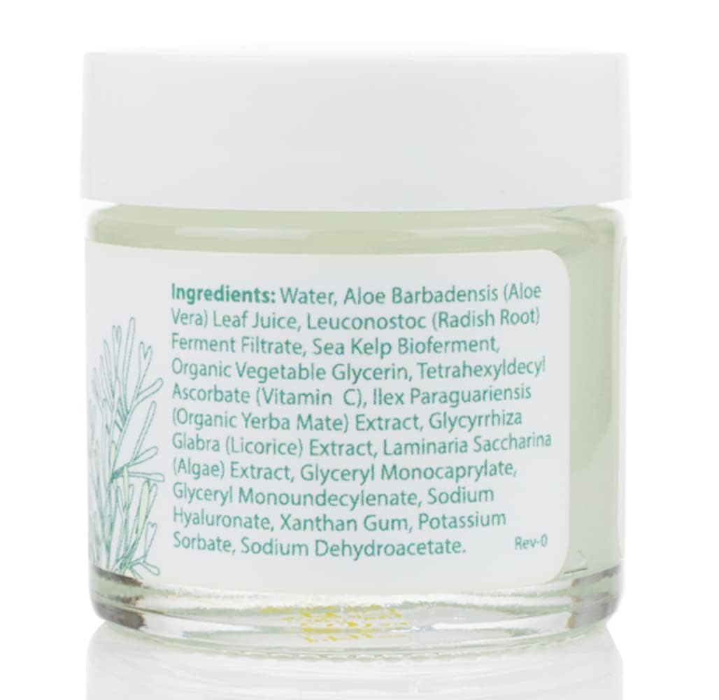 Vitamin C & Kelp Eye Gel for Puffiness, Dark Circles & Under Eye Bags - Anti-Aging, Cooling Skincare Treatment for Women & Men - 1 Oz - Perfect for Morning Routine & Travel Skincare