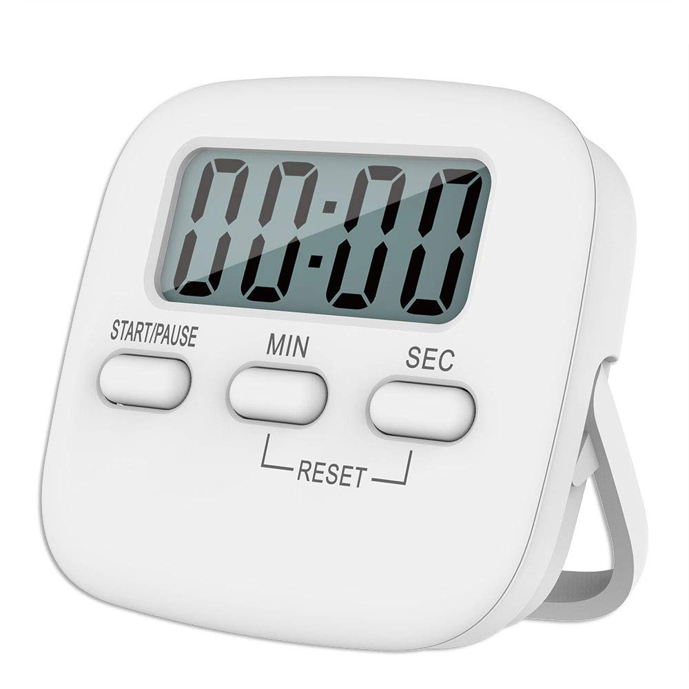 P-Plus Digital Kitchen Timer with Magnetic Back, Loud Alarm & Large Display - Countdown Timer for Cooking, Baking, Teaching, Kids Activities & Bathroom Use