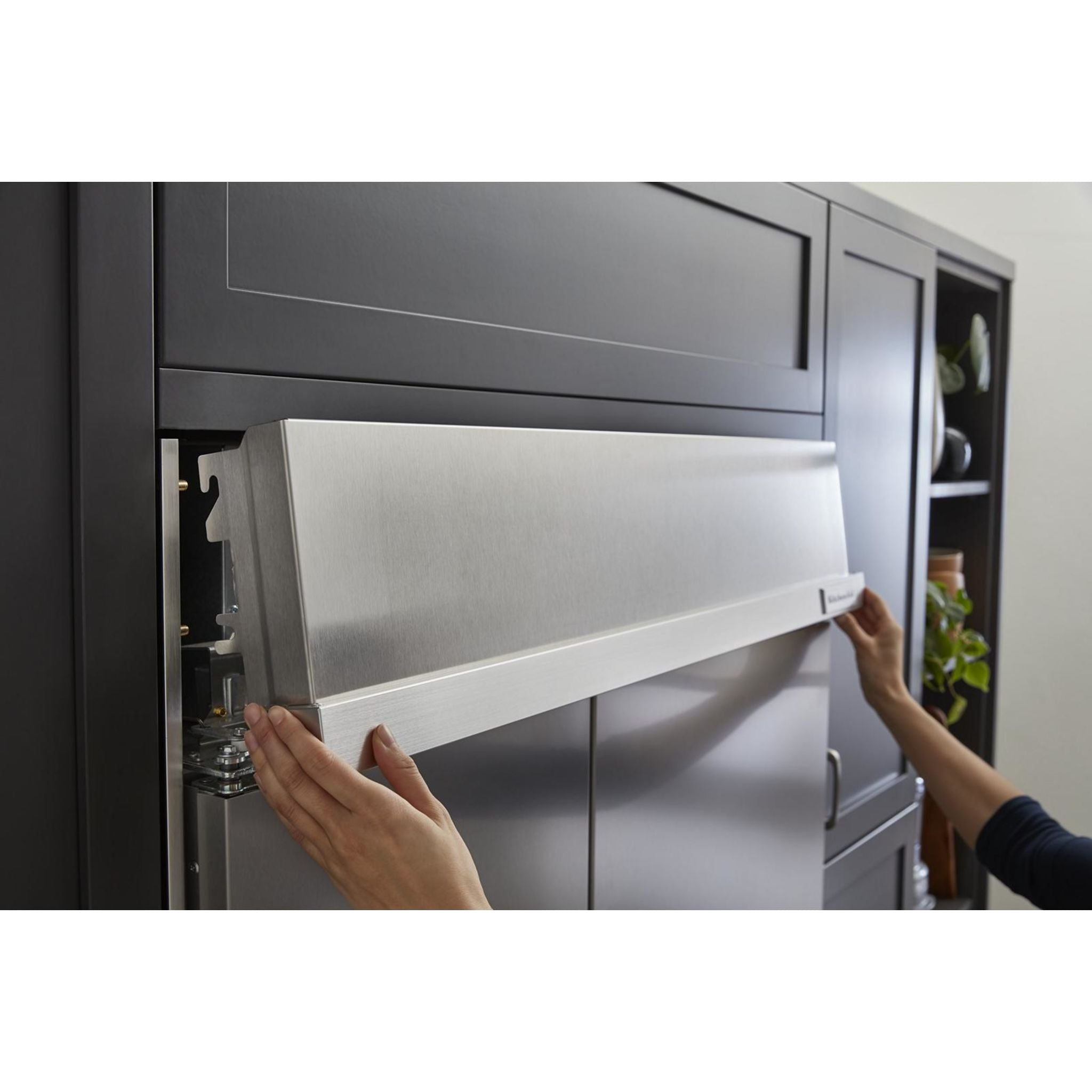 KitchenAid KBSN708MBS 36-Inch Built-In Refrigerator with Black Stainless Steel Finish - Perfect for Modern Kitchens & Open-Concept Living Spaces