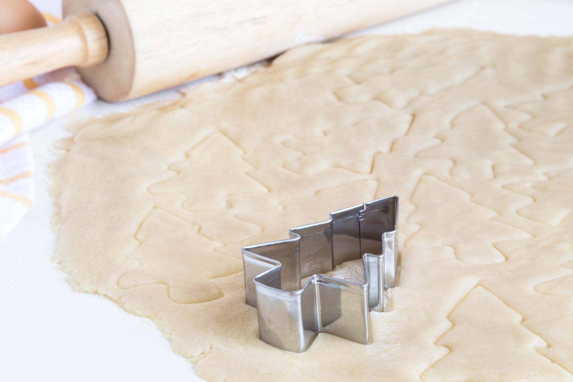 Fox Run 3-Inch Stainless Steel Christmas Tree Cookie Cutter - Durable Holiday Baking Decorations for Cookies, Gingerbread, and Festive Treats