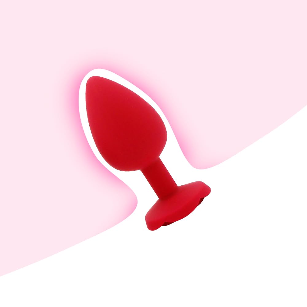 3-Piece Flower Shaped Anal Training Plug Set - Soft Silicone Butt Plugs for Adults in Different Colors - Perfect for Beginners, Couples Play & Sensual Exploration