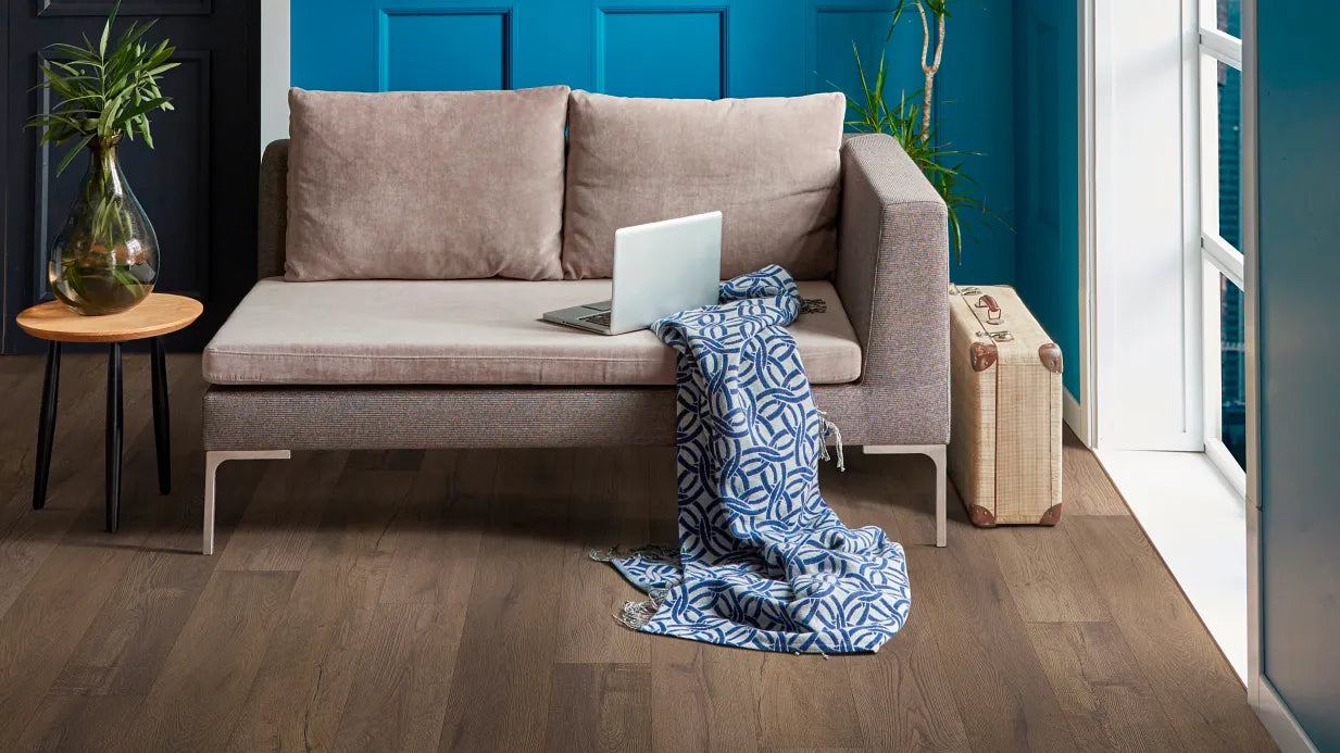 Coretec Plus Premium Luxury Vinyl Plank Flooring - Midnight Oak 9