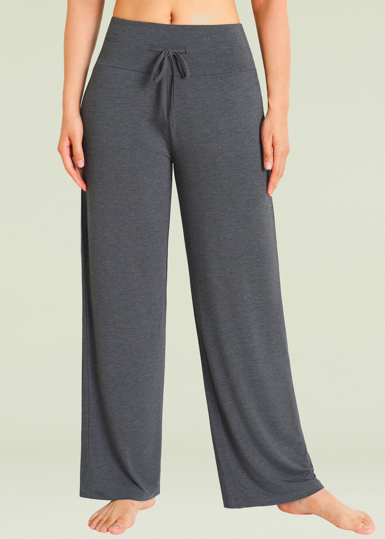 Soft & Comfortable Women's Bamboo Viscose Wide Leg Lounge Pants - Breathable Palazzo Sleep Bottoms for Yoga, Home Relaxation & Travel