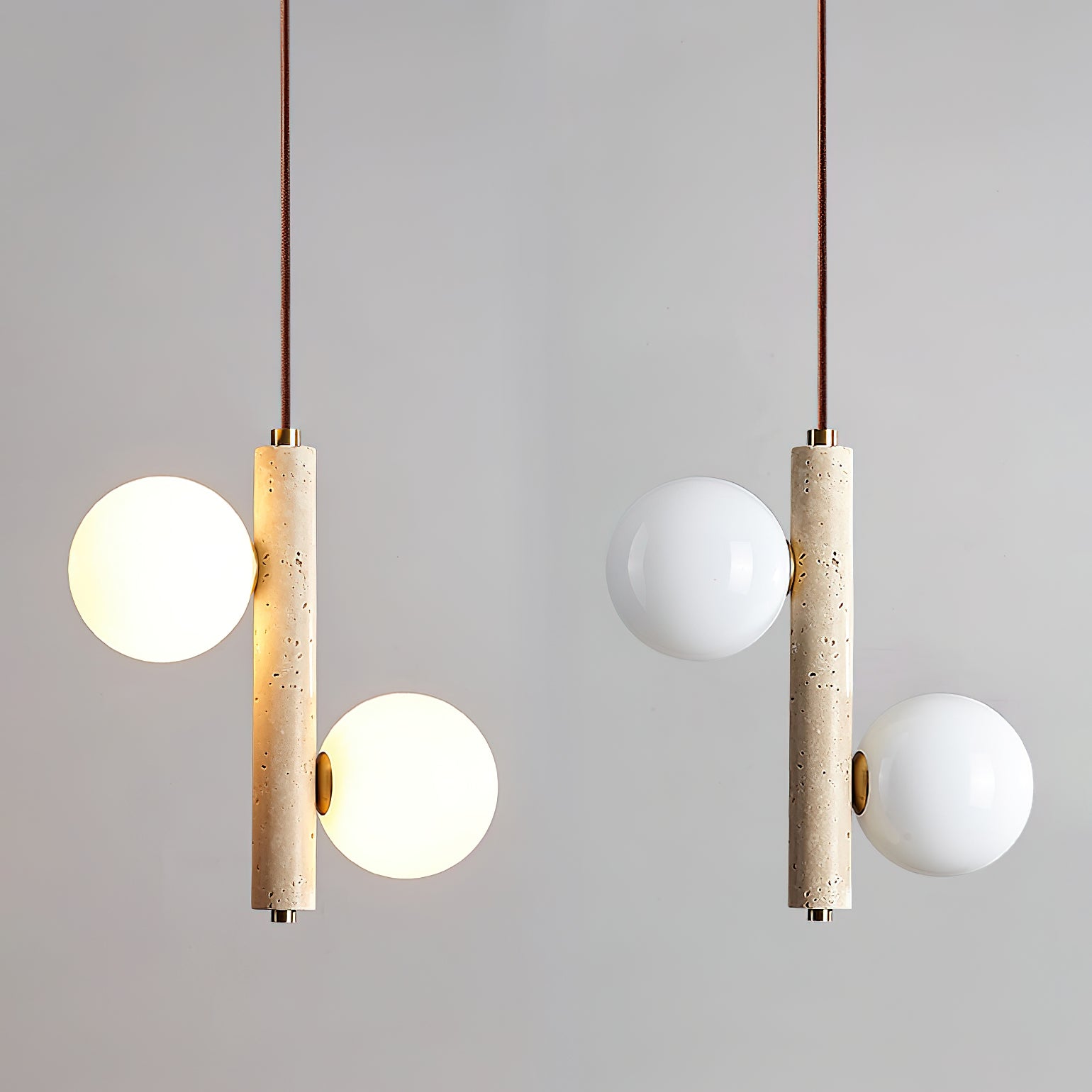 Modern Glass Ball Spheres Pendant Lamp - Stylish Hanging Light Fixture for Dining Room, Kitchen, or Living Room Decor