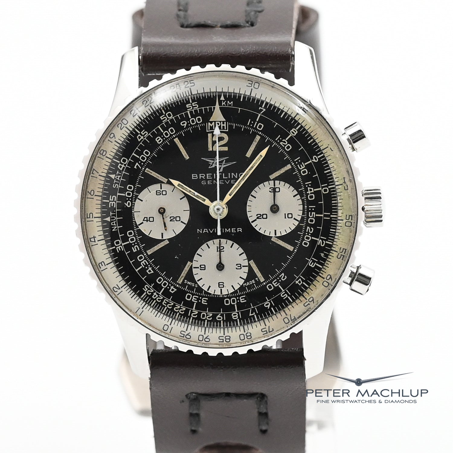 Breitling Navitimer Chronograph Watch - Luxury Swiss Automatic Pilot Watch for Men - Perfect for Aviation, Business & Formal Occasions