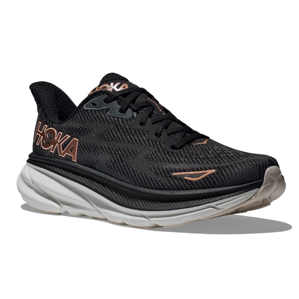 Hoka Women's Clifton 9 Wide Running Shoes - Lightweight Cushioned Sneakers for Road Running, Jogging & Walking - Comfortable Athletic Shoes for Women with Arch Support