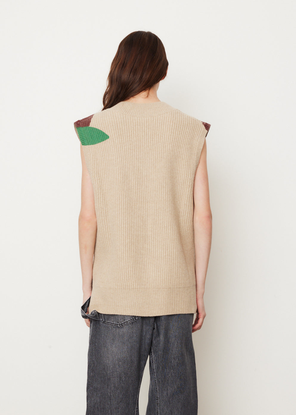 Apple V-Neck Vest for Women - Soft & Comfortable Cotton Blend - Casual & Layering Essential - Perfect for Work, Travel & Everyday Wear