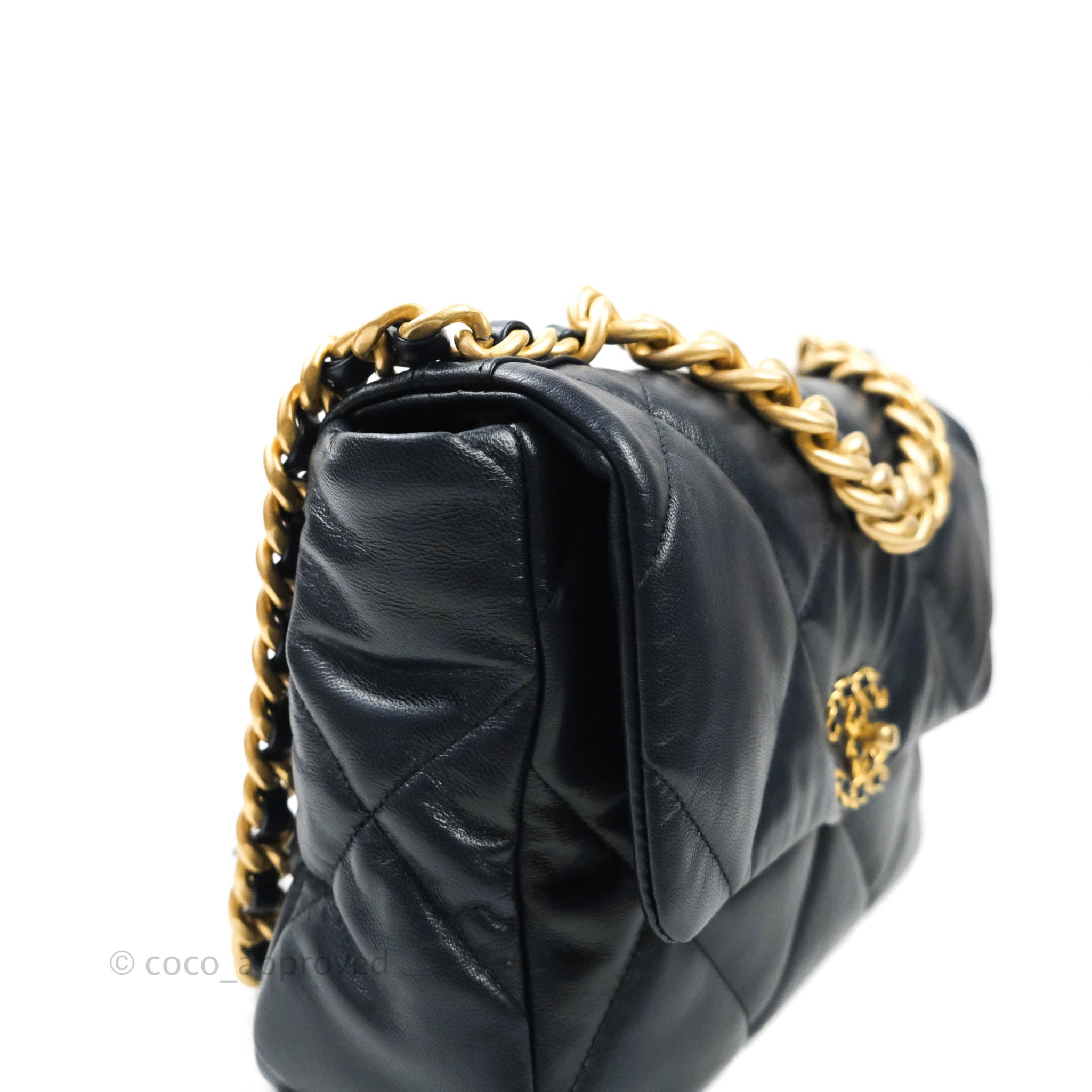 Chanel 19 Medium Flap Bag in Navy Blue with Mixed Hardware - Luxury Designer Handbag for Women, Perfect for Work, Travel & Evening Events