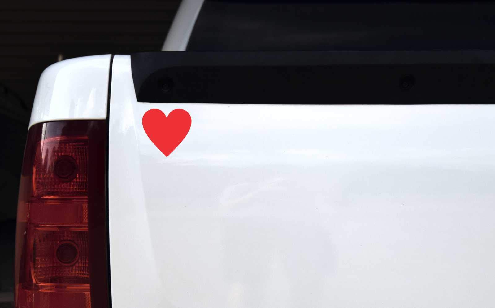 Red Heart Vinyl Stickers - 2 Pack (3x3 Inches) Waterproof Decals for Laptops, Water Bottles & DIY Crafts - StickerTalk Premium Stickers