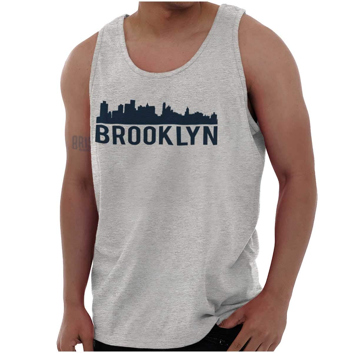 Brooklyn NYC Skyline New York City Graphic Tank Top for Men & Women - Casual Summer Wear, Urban Street Style, Gym & Travel Outfit